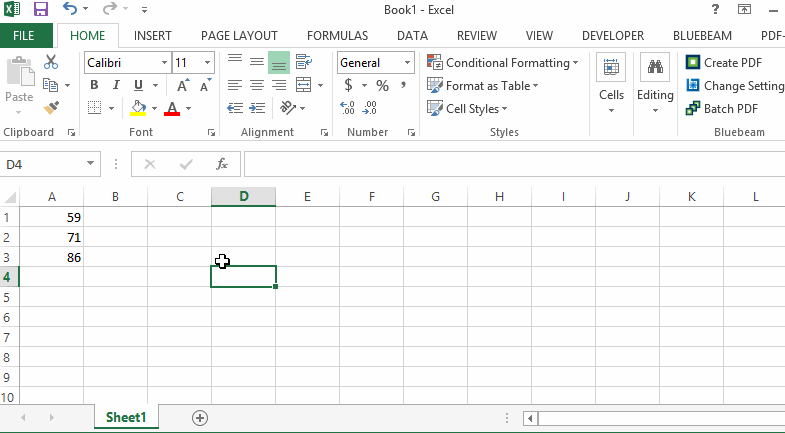 How to Add in Excel